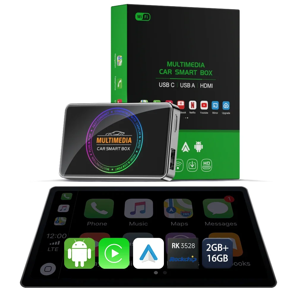 

OEM ODM Best Android Car Play AI Box Wireless Carplay Adapter Dongle Device Wired to Wireless Carplay