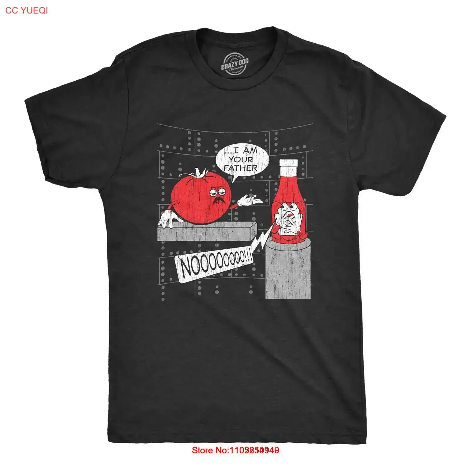 Mens I Am Your Father Ketchup T Shirt Funny Sarcastic Quote Tomato  vintage Washed Breathable Casual Soft graphic Unisex