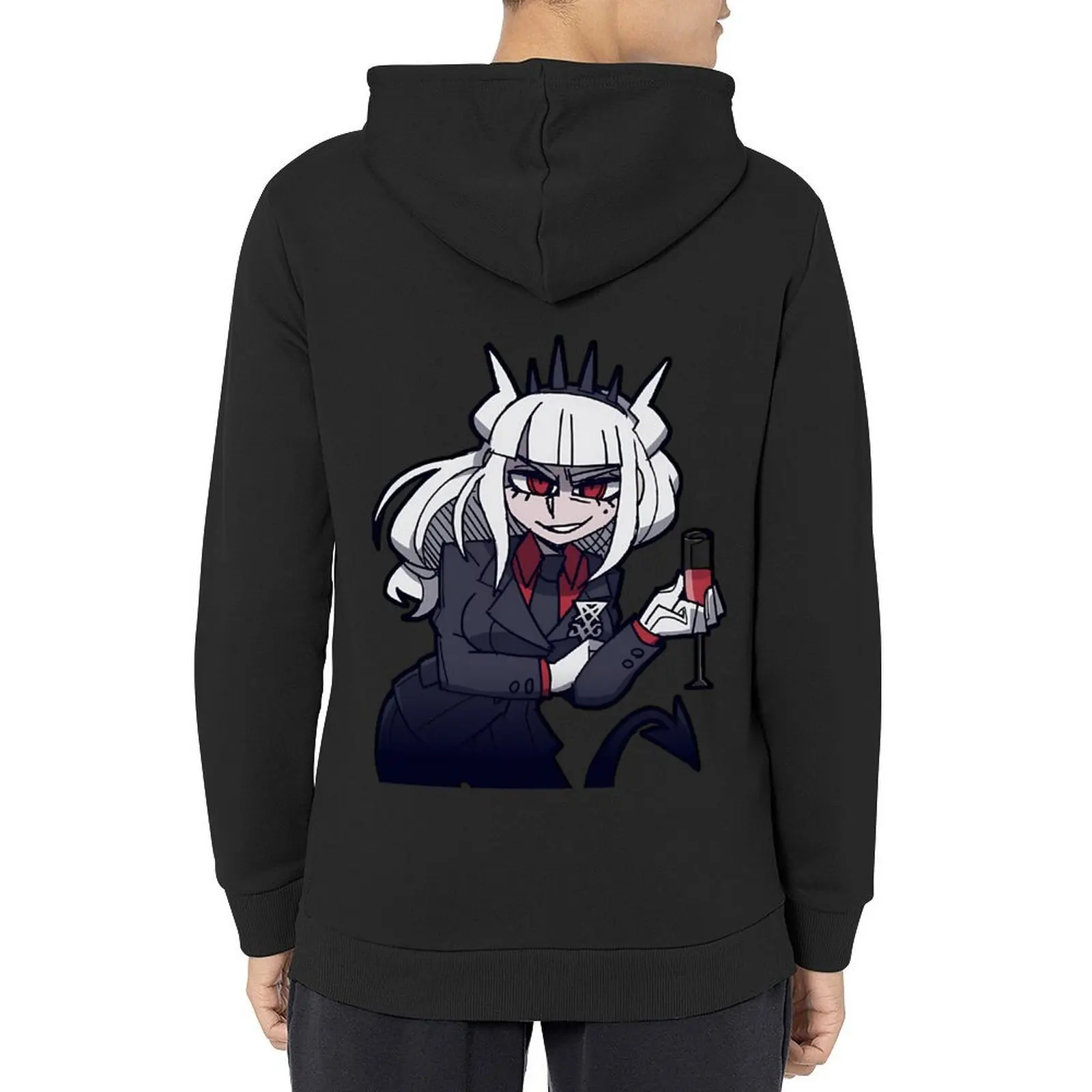 

Smug Lucifer -Helltaker- s/Shirts/More Hoodie anime clothes men clothing korean style clothes aesthetic clothing graphic hoodie