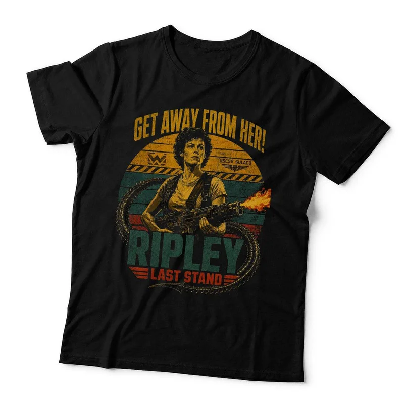 Alien Movie 1979 Graphic T-Shirt Retro Sci-Fi Ellen Ripley In Space Horror Xenomorph Unisex Vintage Style Short-Sleeve Tee S-6XL