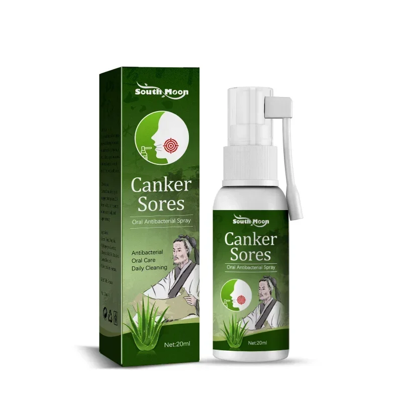 Mouth ulcer spray Treatment swollen gums oral Canker Sores Pain Relief fresh breath Antibacteria Halitosis mouth Clean care