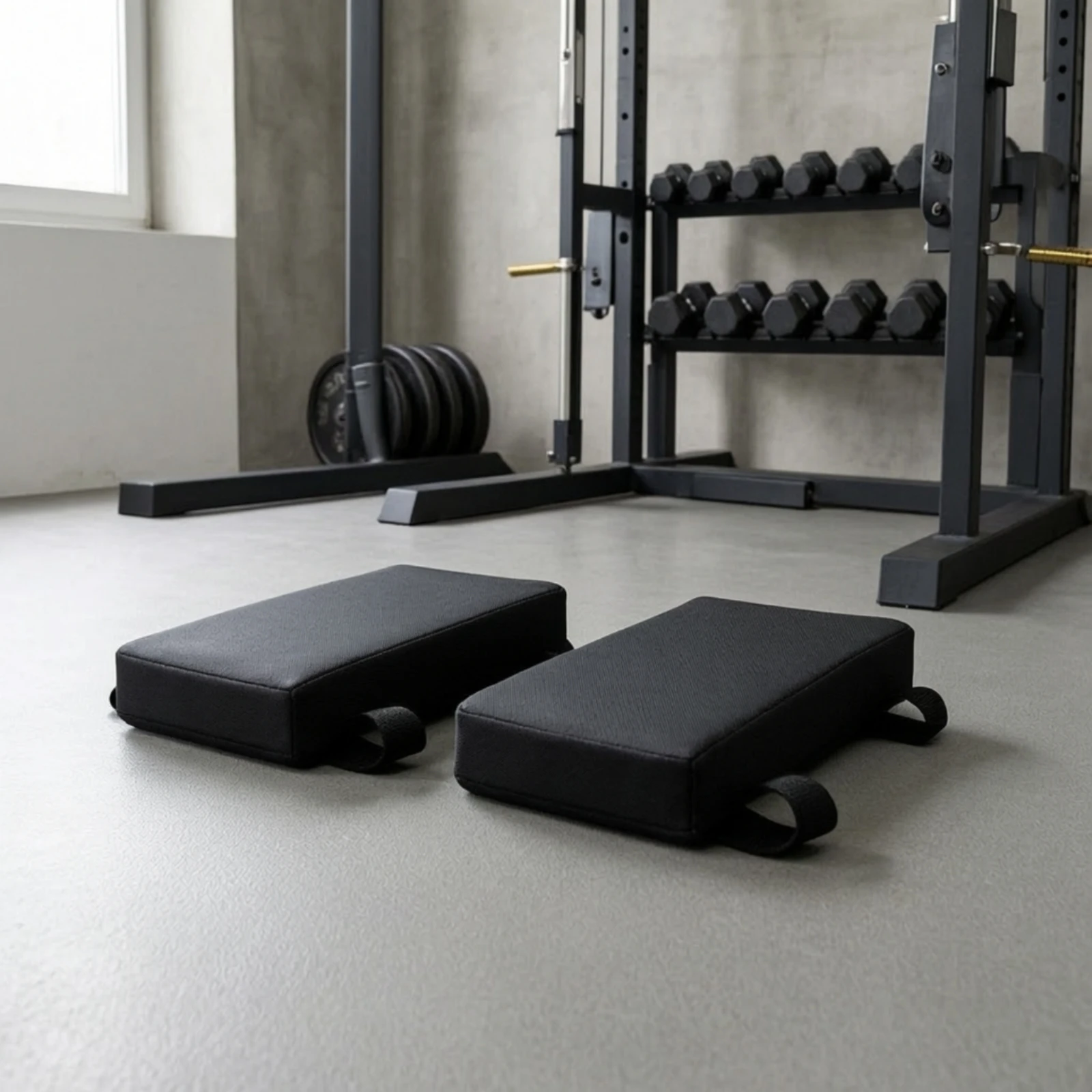 Hack Squat Pads with Straps Thick Hack Squat Protection Pads Long-Lasting Low-Profile for Weightlifters, Strength Training
