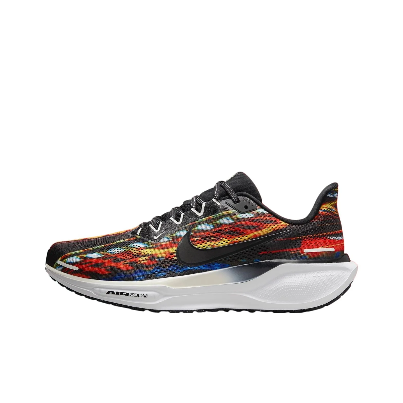 Nike Pegasus 41 Chaussures de course décontractées basses antidérapantes et résistantes à l'abrasion pour hommes Noir Rouge
