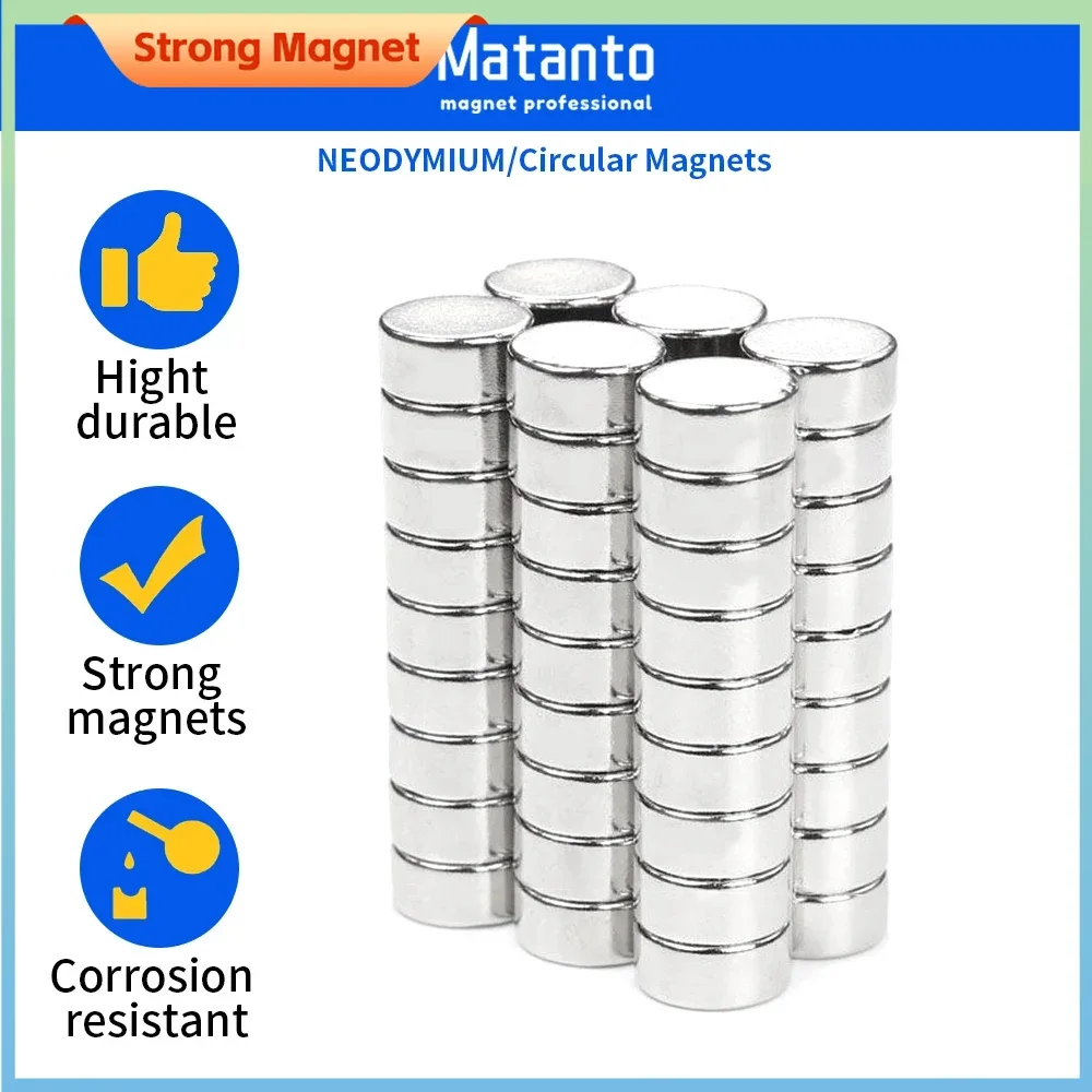 2/10/20/30/50/70PCS 12x12 Neodymium Magnet 12mm x 12mm N35 NdFeB Round Super Powerful Strong Permanent Magnetic imanes Disc