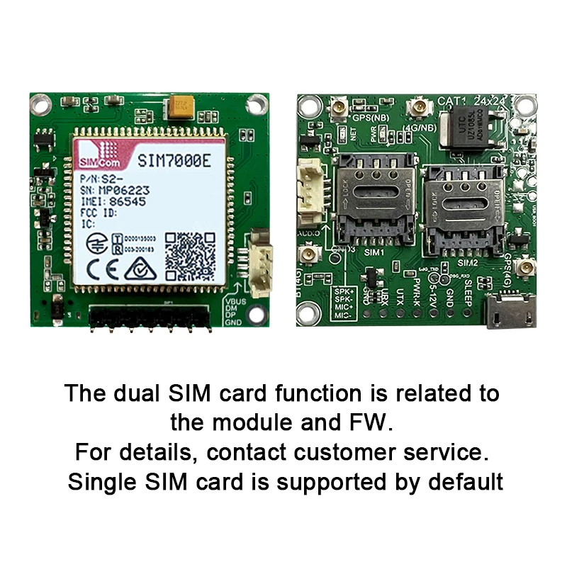 SIM7000E Development board  IoT Modules CAT-M NBIOT breakout Core board LPWA B3/B5/B8/B20/B28