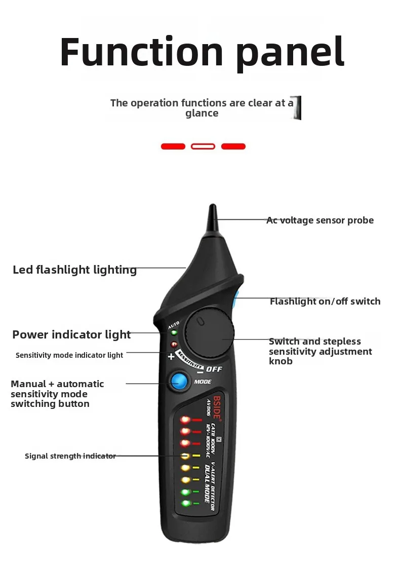 apply to Smart Induction Voltage Tester Pen Electrician Circuit Breakpoint Finder Live Neutral Wire Detector Electrical Test Pen