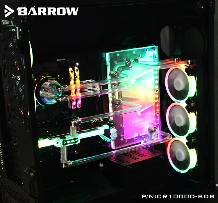 Barrow Acryl Bord Wasser Kanal Lösung kit verwenden für CORSAIR 1000D Computer Fall/für CPU und GPU Block/ statt reservoir