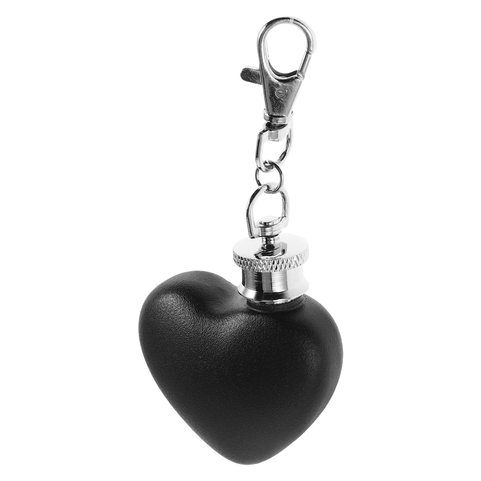 

30Ml Mini Heart Shaped Flask Stainless Steel Keychain Liquor Bottle Portable For Camping Hiking Outdoor Travel Groomsmen Gift