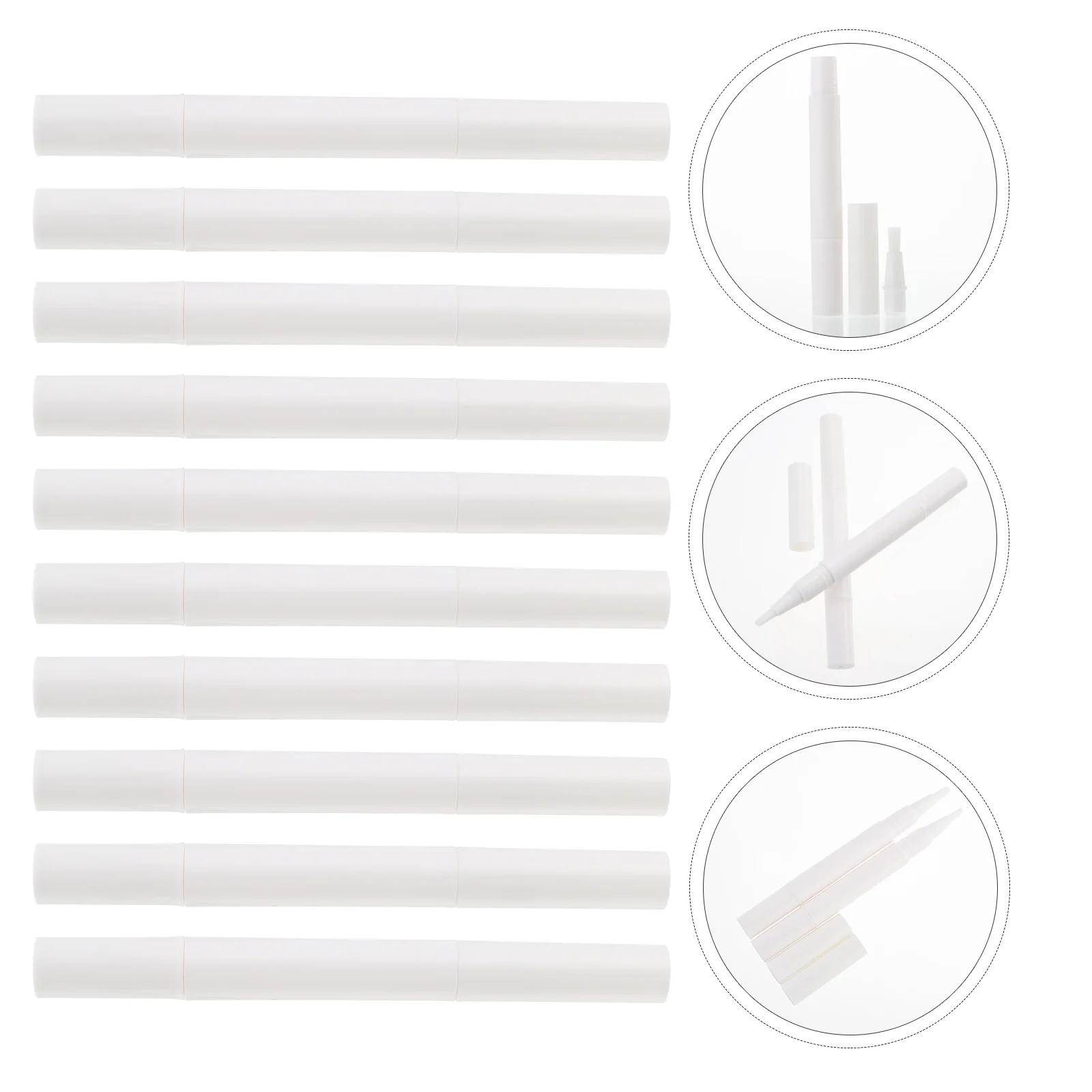 10 Pcs Container Nail Polish Twist Pen Cuticle Plastic Nutrition Oil Applicator