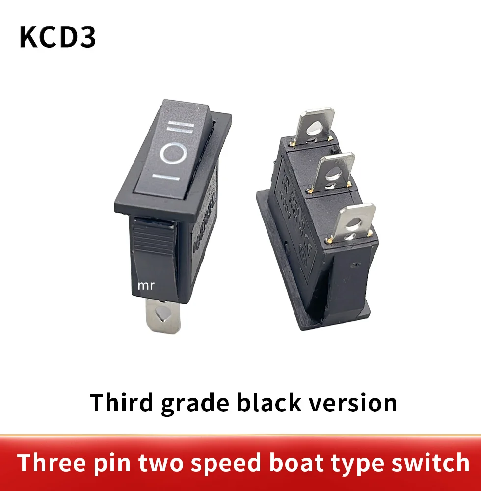 10PCS  KCD3 AC 15A 250V /20A 125V 3 Pin SPDT KCD3  Boat Rocker Switch