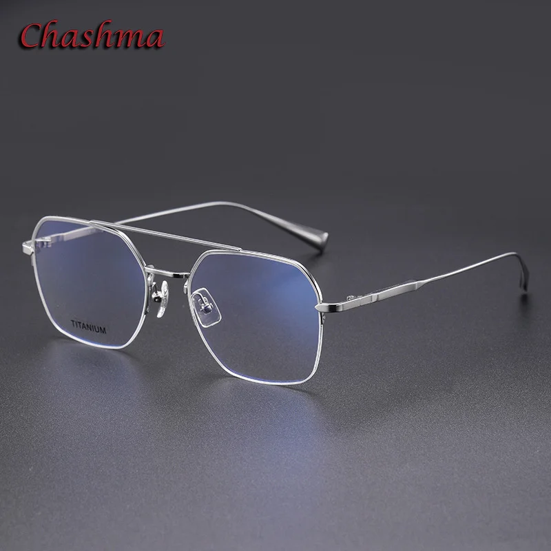 Chashma Titanium Eyeglass Frames Men Prescription Glasses Luxury Eyeglass Frames for Men lentes de medida para mujer