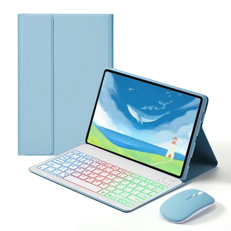 

Rainbow Backlit Keyboard Case for Honor Pad X10 Pro 11.5 Inch 2026 Tablet Keyboard Cover for Honor Pad 10 Pro 11.5" 2026 Funda