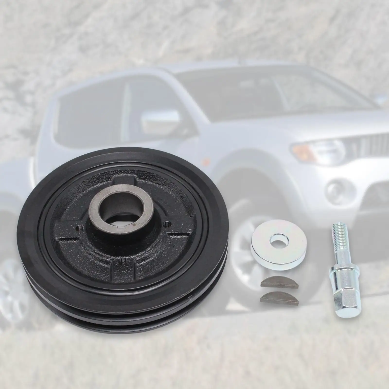 

Crank Pulley Centre Bolt Replacement with Washer MD374223 Woodruff Key Crankshaft for Mitsubishi Shogun Sport 2.5 TD Accs