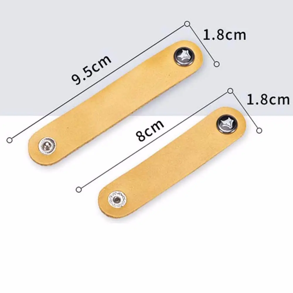 Wickler Kabel Organizer USB Kabel Kopfhörer Feste Kabel Clip Kabel Halter Wickler Riemen Rindsleder Kabel Ordentlich Lagerung Kabel