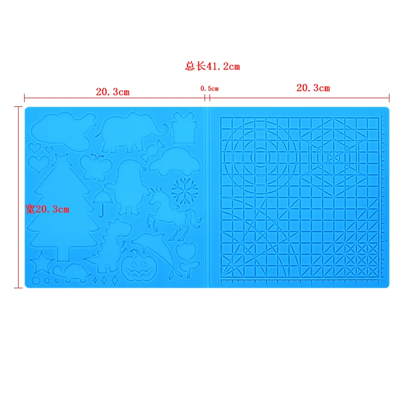 Silikon-3D-Druckpad für Kinder, DIY-3D-Druckstift, weiches Silikon-Design-Pad mit 2 Silikon-Fingerabdeckungen