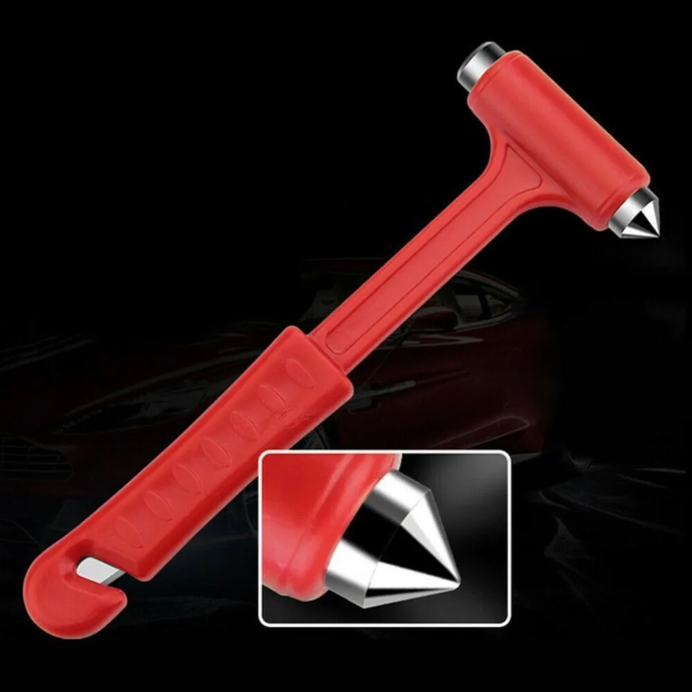 Car Safety Hammer Universal Practical Safety Hammer Plastic Car Rescue Tool Emergency Escape Tool Seat Belt Cutter Mini Portable