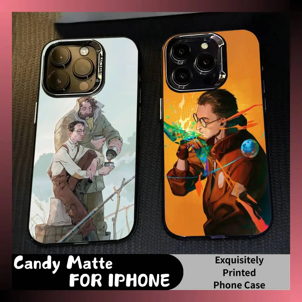 

Gay-Themed Game Disco E-Elysium Phone Case For iPhone 16 17 15 14 12 13 Pro Max Black Candy Matte Shockproof Cover