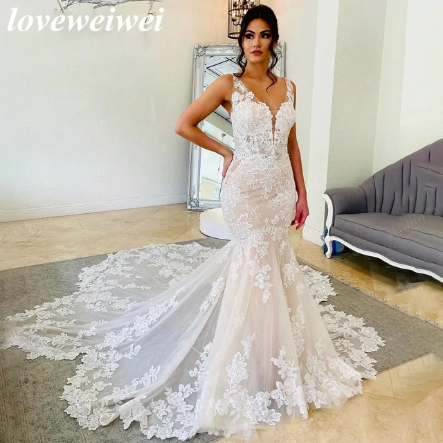 Aliexpress mermaid wedding dresses deals