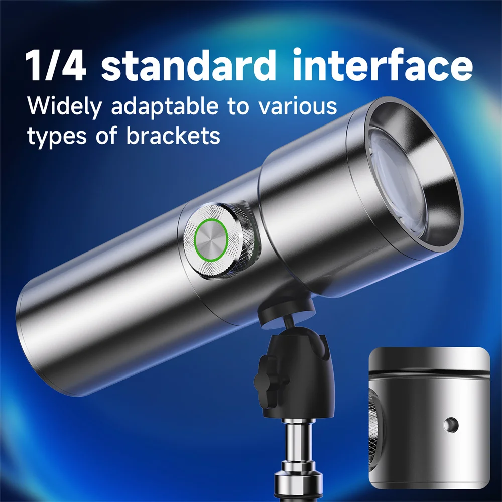 NEW Photography Flashlight 4-Colors RGB LED Video Light Zoomable Sunset Light Spotlight 10W Projection Light for Video Recording