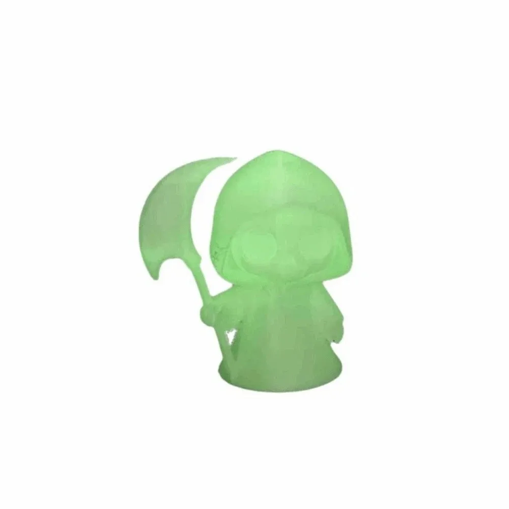 Mini Skull Ghost Figurine Fluorescent Green PLA Halloween Miniature Creative Lightweight 3D Printed Statue Teens
