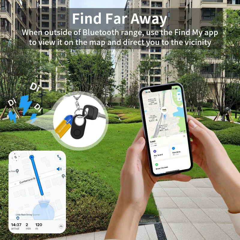 جهاز تعقب GPS الذكي بتقنية البلوتوث يعمل مع Apple Find My Anti Lose Reminder Device Smart Tag بديل لحماية خصوصية البطارية