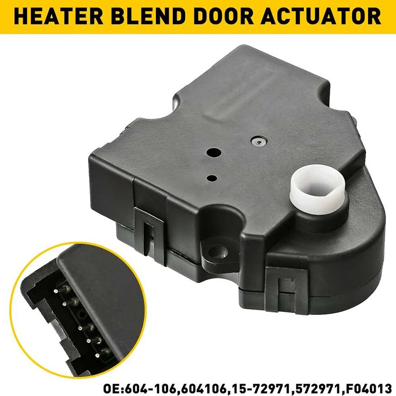 1Pc New 604-106 16163982 52402588 Heater Blend Door Actuator Fits for1999-2013 Chevrolet Silverado 1500,1500 HD,2500,2500 HD