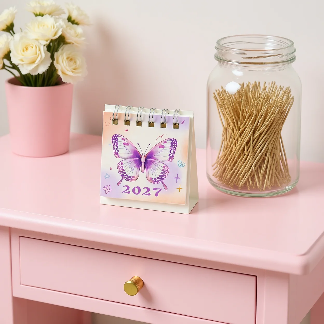 Portable Calendar Fresh Mini Desktop Calendar Desk Calendar Portable For Student Study Desk Office Decoration Home Desktop