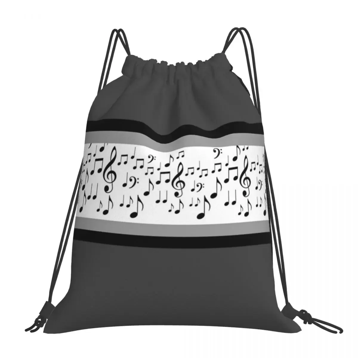 Musical Grey Spiritwear - Thick Backpack Portable Drawstring Bags Drawstring Bundle Pocket Sports Bag Book Bags For Man Woman