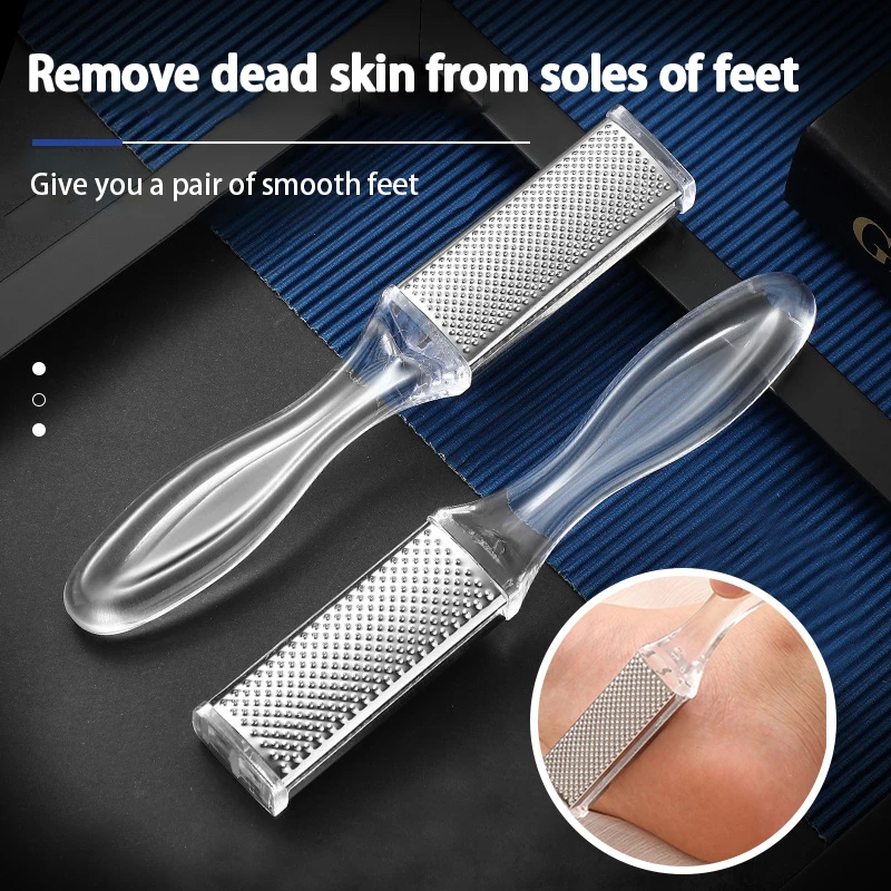 1PCS Transparent Foot Rasp File Hard Dead Skin Callus Remover Professional Pedicure File Tools Grinding Feet Skin Care