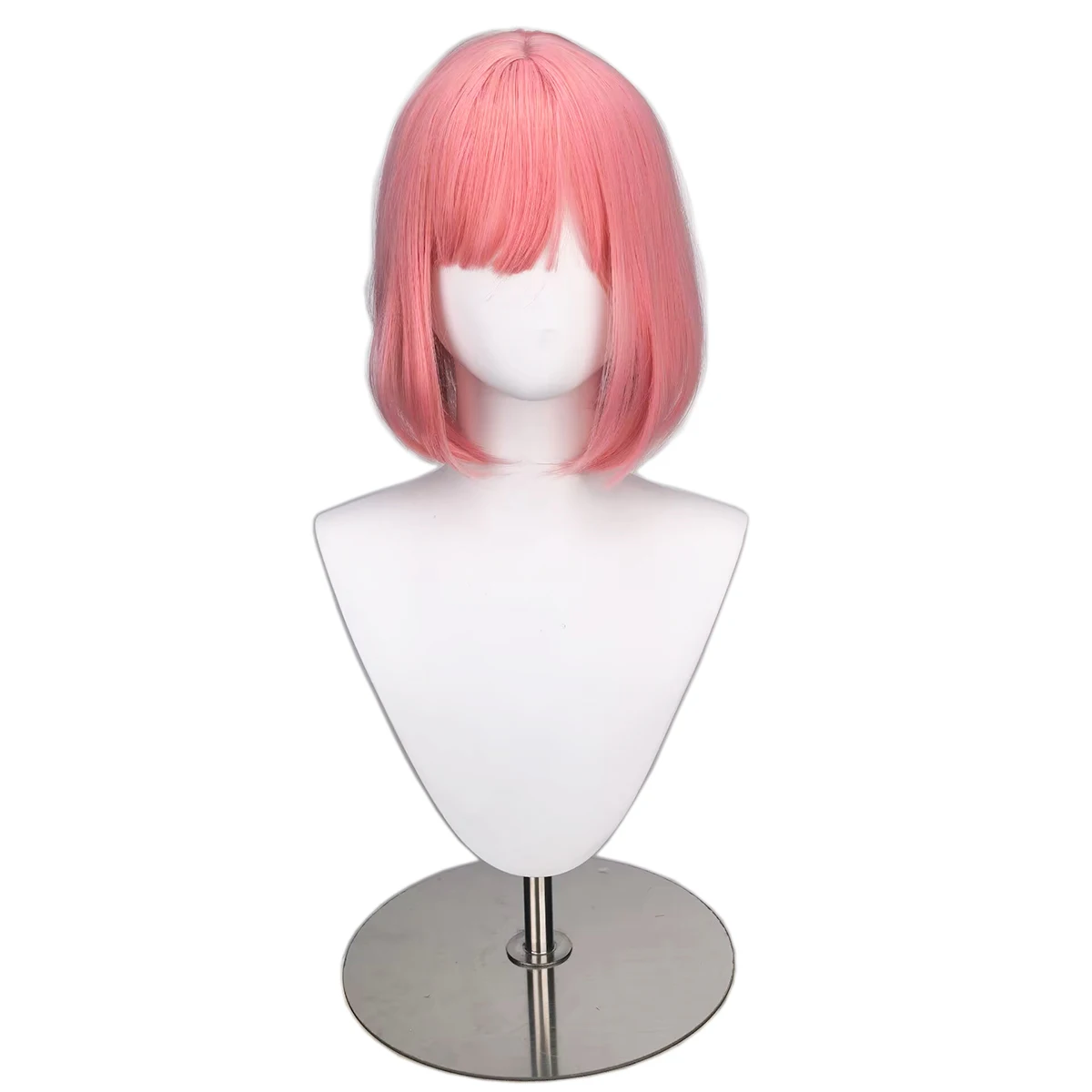 Peruki Cosplay Ootori Emu do projektu Cos Project Sekai, krótkie, proste, różowe peruki imprezowe dla kobiet i dziewcząt, różowe
