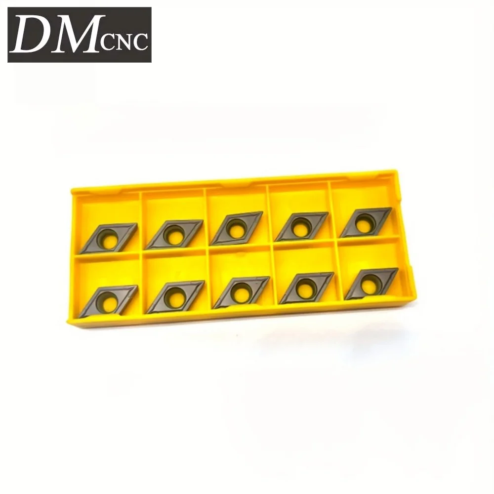 

10PCS DCMT11T304 ZM20/25 Gold/Purple Carbide Inserts for SDJCR/L Turning Tools - CNC Stainless Steel