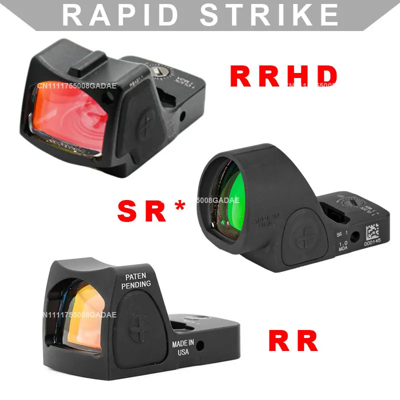 

Tacticcal RMHD SR Reflex Red Dot Sight Hunting Compact Optic Sight Scope for G17/G18 Pistol Handgun M4/AR15 20mm Rail Rifle Rear
