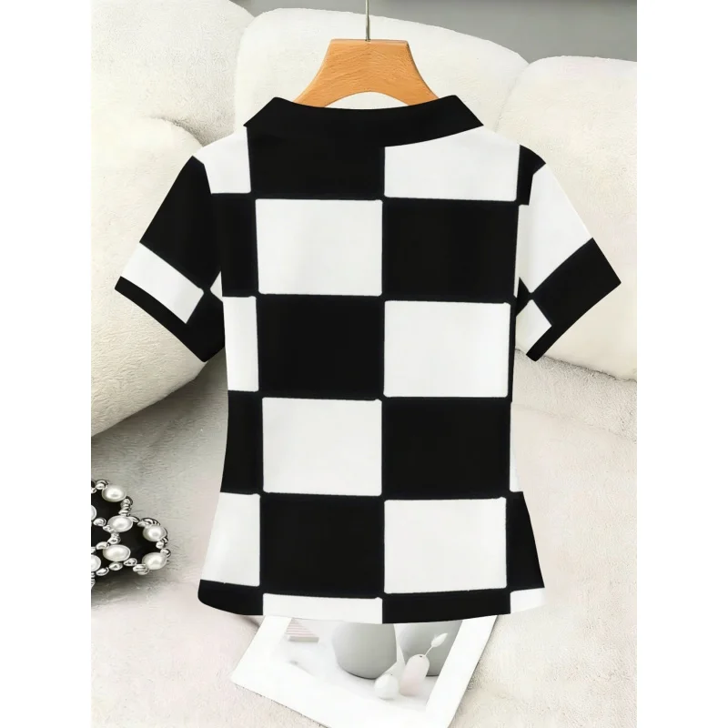 2026Women's Collared T-Shirt，Retro easy matching，Simple, elegant, and super slimming