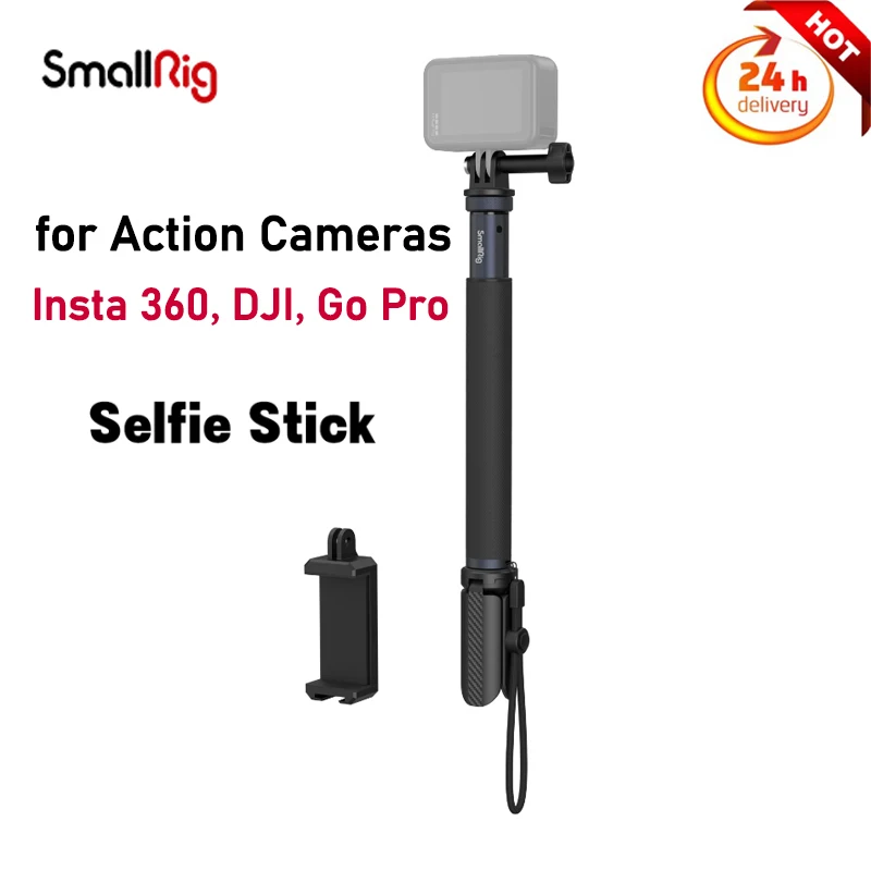 

SmallRig 950mm Selfie Stick Tripod Stand Foldable Monopod for Gopro DJI, Insta 360 Action Cameras Smartphones Shooting 4192