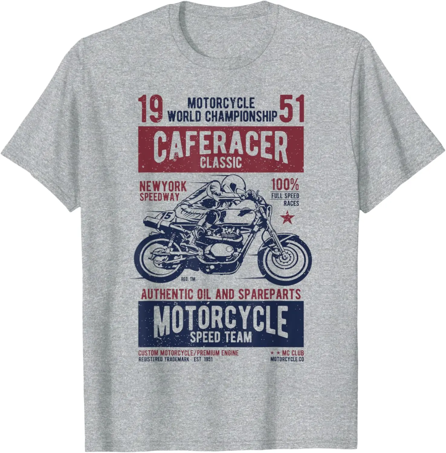 

Cafe Racer Tshirt Retro Motorcycle Biker Gift T-Shirt