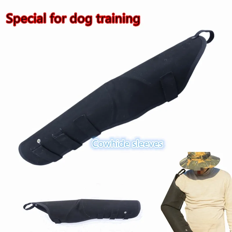 

Рукава из воловьей кожи для дрессировки собак, защита от укусов и износостойкое защитное снаряжение, защитное оборудование для дрессировки собак