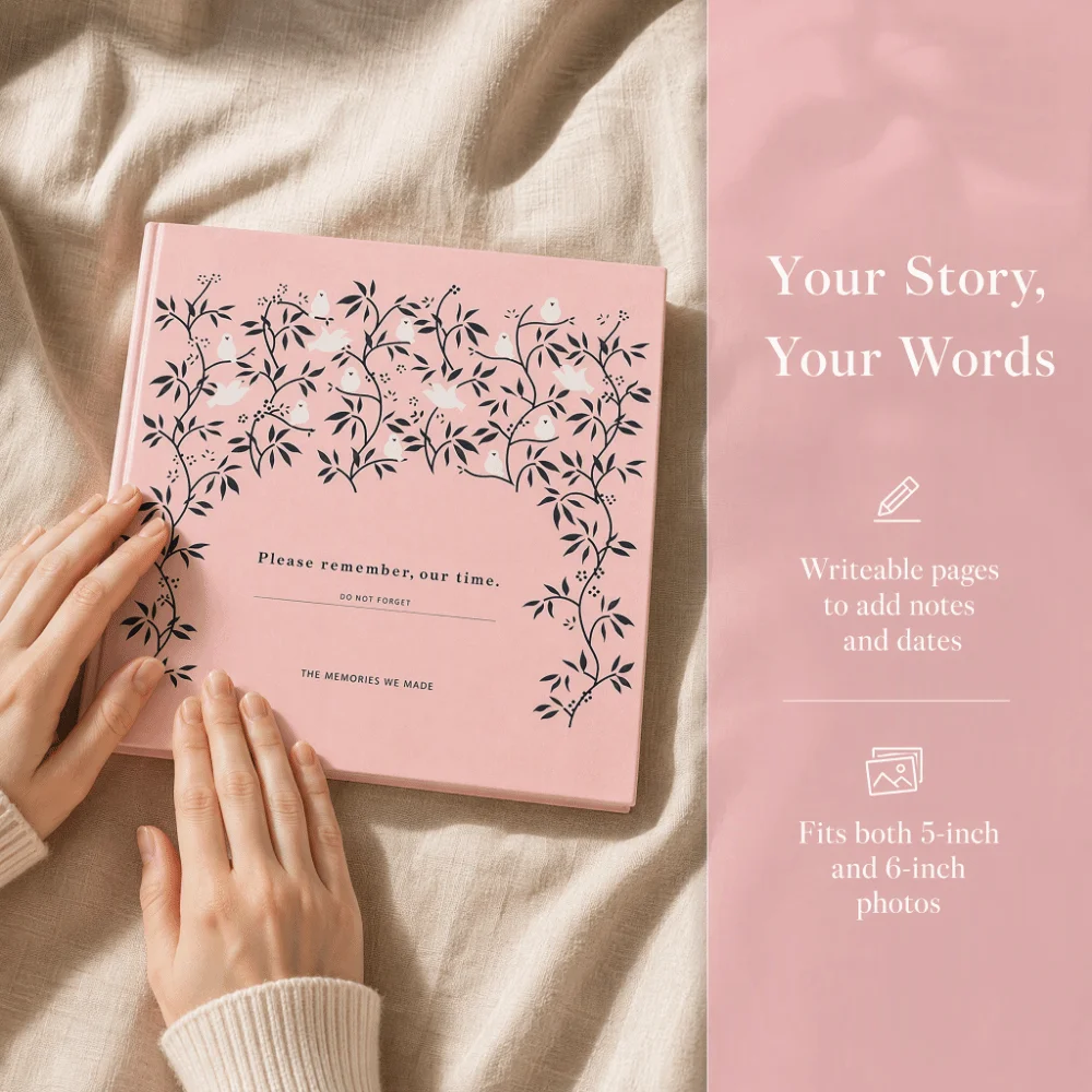 8.94x9.25x1.18in Self Adhesive Photo Album 3 Ring Binder Writable Inner Page Binder Picture Book Self Adhesive Loose Leaf
