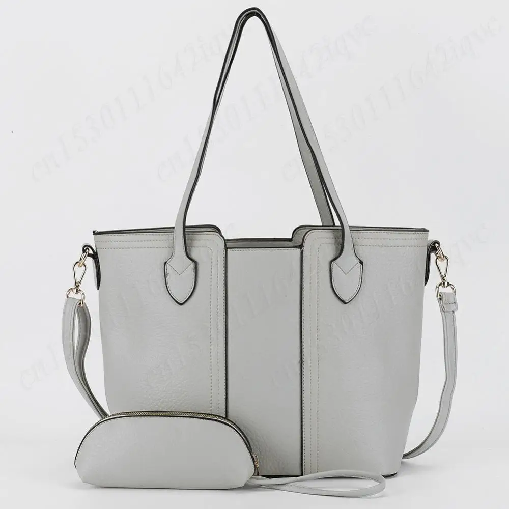 

Women All-Match Bucket Bag with Matching Clutch Large Capacity Shoulder Bags Causal Tote Handbag PU Leather Sling Crossbody Bags