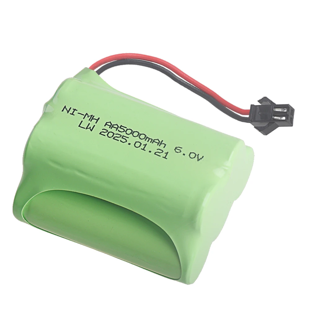 6V 5000mAh T model NiMH SM Plug AA Battery For RC Cars Trucks Robots Tanks Gun Boats Aa 3000mah 6v Rechargeable Battery Pack