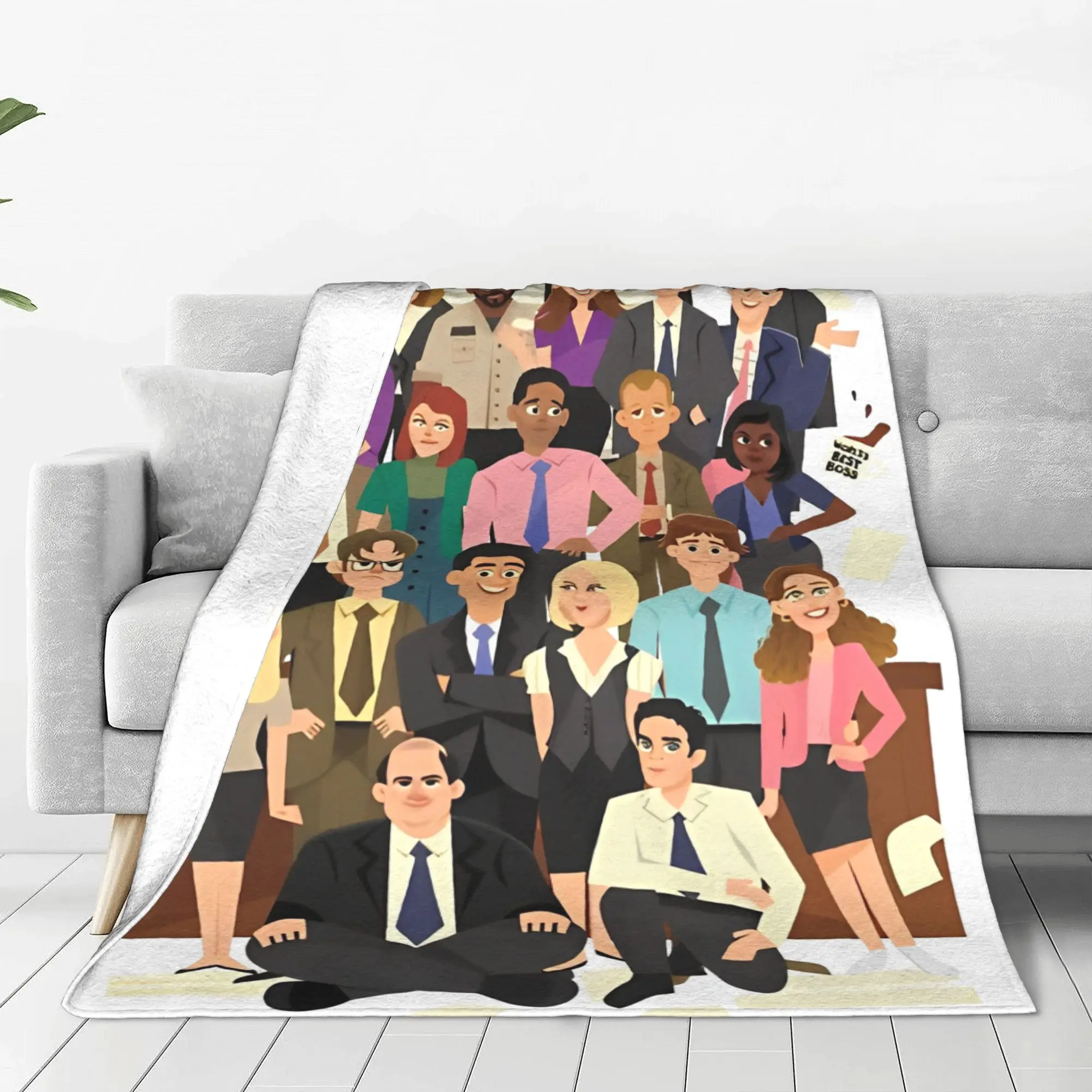 The Office Blankets  Flannel Novelty Soft Throw Blanket for Home All Season