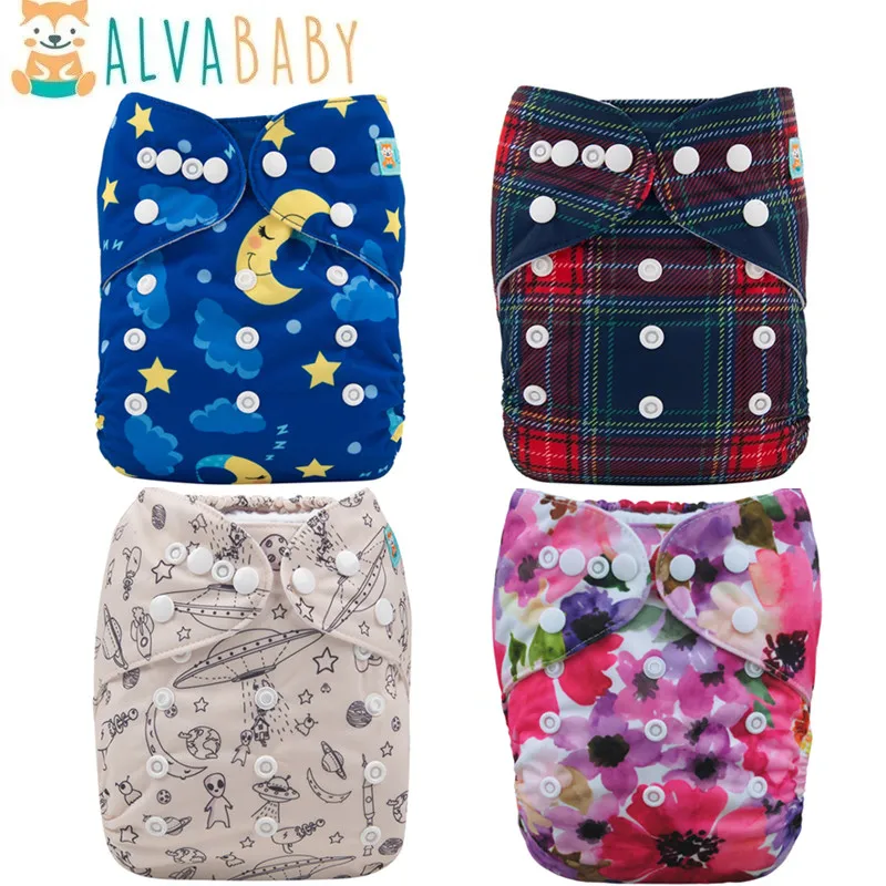 U Pick ALVABABY pieluszka ekologiczna wygodna i miękka pieluszka dla niemowląt pieluchy materiałowe wielokrotnego użytku dziecko z 1 szt. wkładką do pieluchy