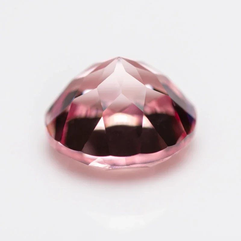 

Morgan Pink Lab Grown Sapphire Round Cut Artificial Gemstone For DIY Jewelry Making Materials Selectable AGLCertificate