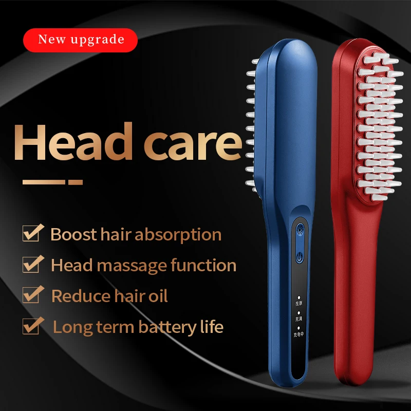 Negativo Ion Cabelo Crescimento Comb, Anti Hair Loss Terapia Escova, Fototerapia, Stress Relief, Massagem Vibração, Couro cabeludo Massager, HairCare