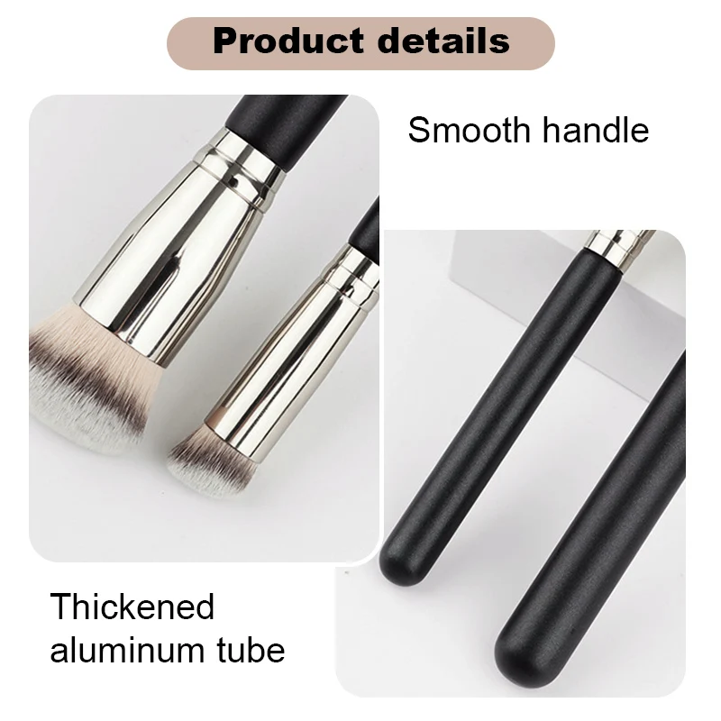 1Pc Wood Handle for Concealer Powder Blush Liquid Foundation Face Make Up Brush Tools Man-made Fiber Professional Makeup Brushes