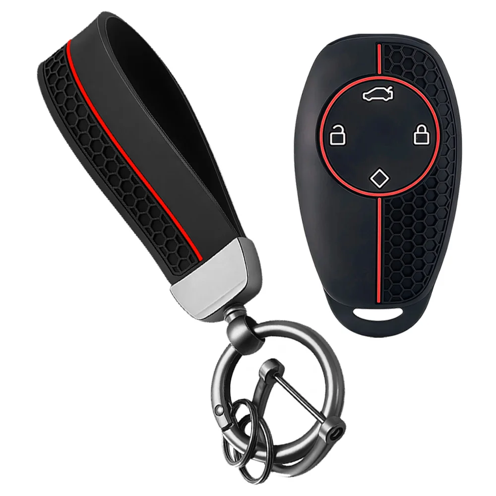 Silicone Remote Car Key Case Holder Keychain key ring For Zero run t03 2022 c11 s01 C01 Key Case Accessories