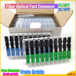 SC APC Fast Connector Embedded Connector FTTH Tool Cold Fiber Fast Connector SC Fiber Optic Connector