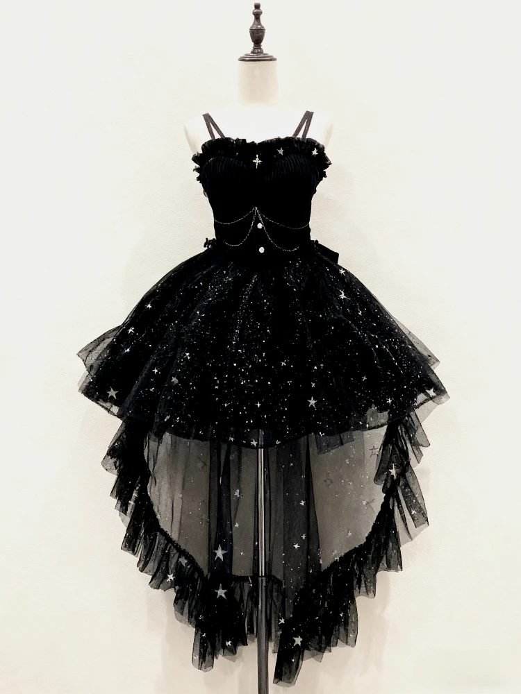 Black Gothic Party Mini Dress – Y2K Short Sleeve Lace Bodycon Chic Casual Beach Sundress for Women 2026