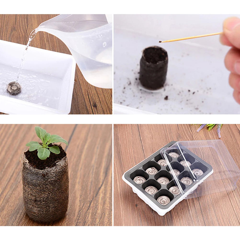

20pcs Compressed Nutrient Blocks Peat Pellets Starter Suitable Various Plants Soil Cultivation Growth High Success Transplant