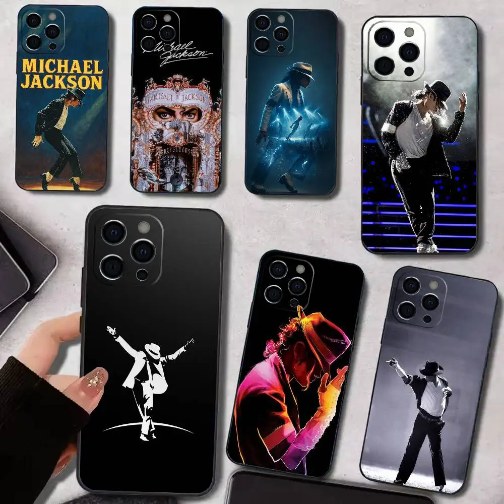 

Singer M-Michael Jackson Phone Case Silicone Soft For IPhone 17 16 15 14 13 12 11 X XR Plus Pro Max Plus