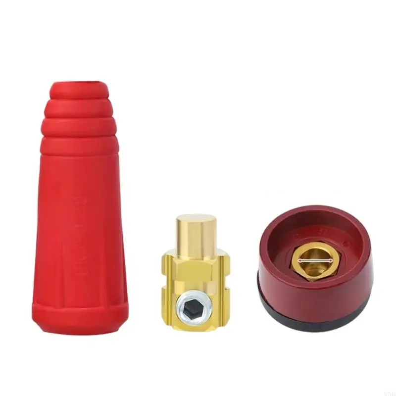 DKJ Welding Cable Connector Pair, Fast Join Cable Fitting with Metal Contact and Insulated Housing for Repair Work 87HA